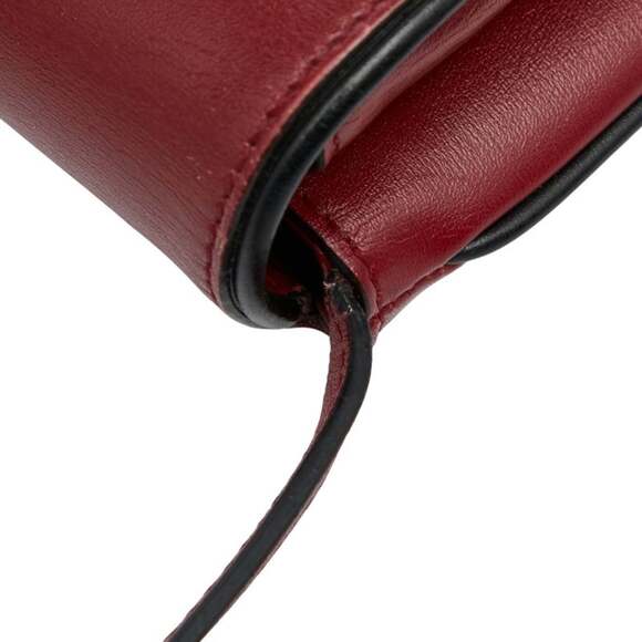 GUCCI Authentic Black Leather GG Marmont Shoulder Bag - Picture 5 of 11